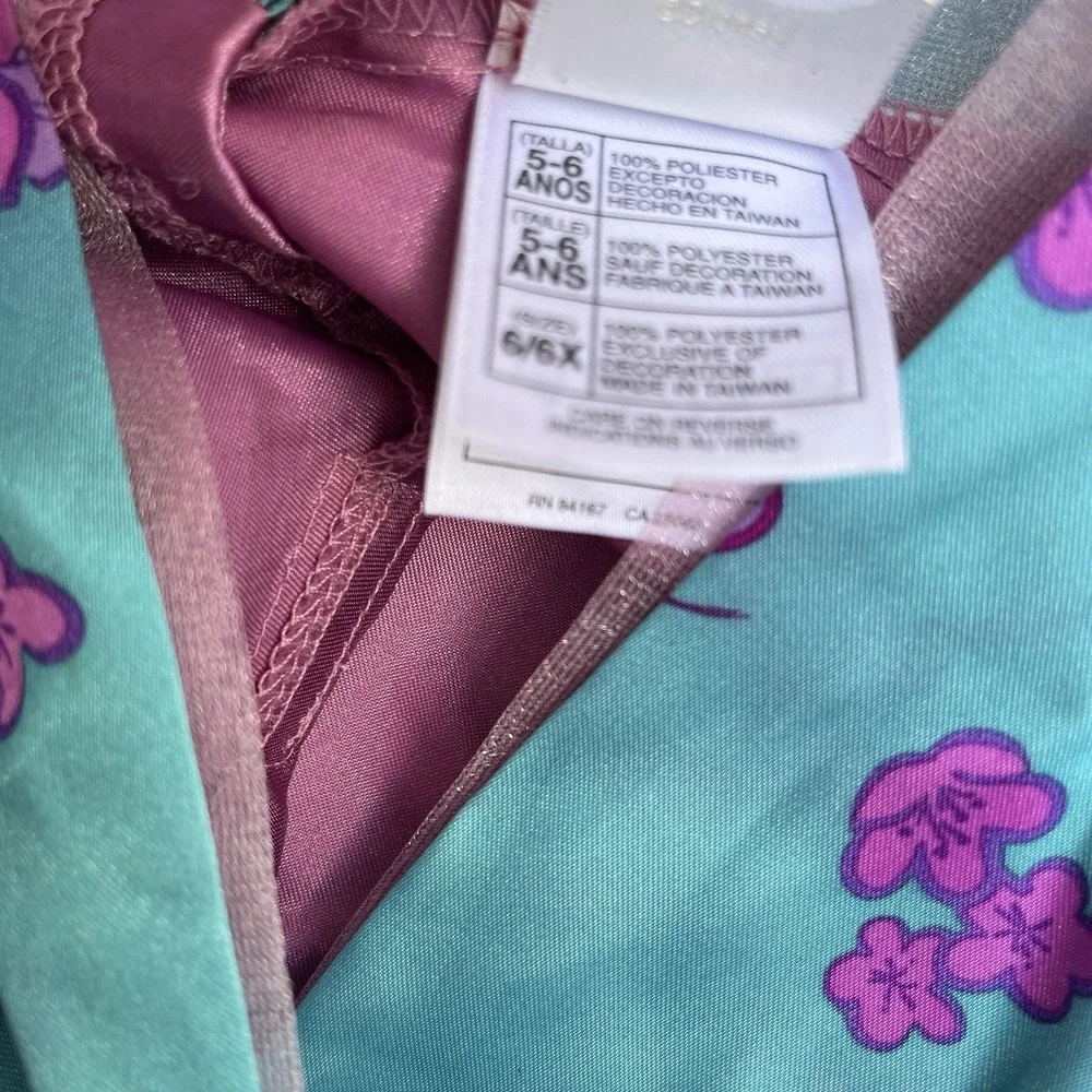 Disney Store Mulan Costume Dress Kids Size 6/6X Halloween Hanfu Princess Y2K era
